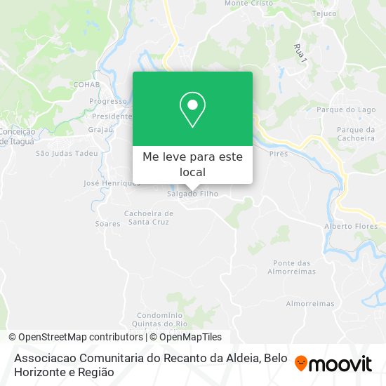 Associacao Comunitaria do Recanto da Aldeia mapa