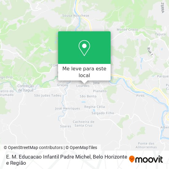 E. M. Educacao Infantil Padre Michel mapa