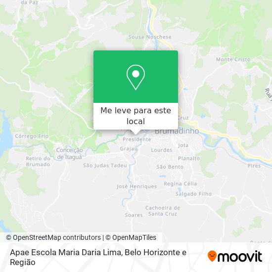 Apae Escola Maria Daria Lima mapa