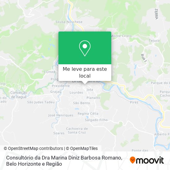 Consultório da Dra Marina Diniz Barbosa Romano mapa