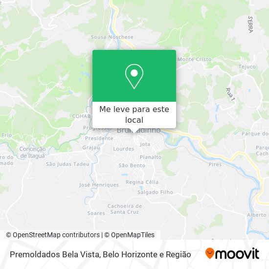 Premoldados Bela Vista mapa