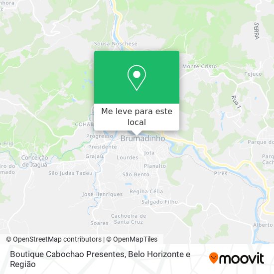 Boutique Cabochao Presentes mapa