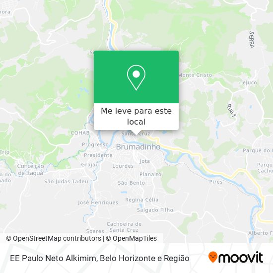 EE Paulo Neto Alkimim mapa