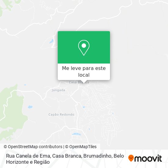 Rua Canela de Ema, Casa Branca, Brumadinho mapa