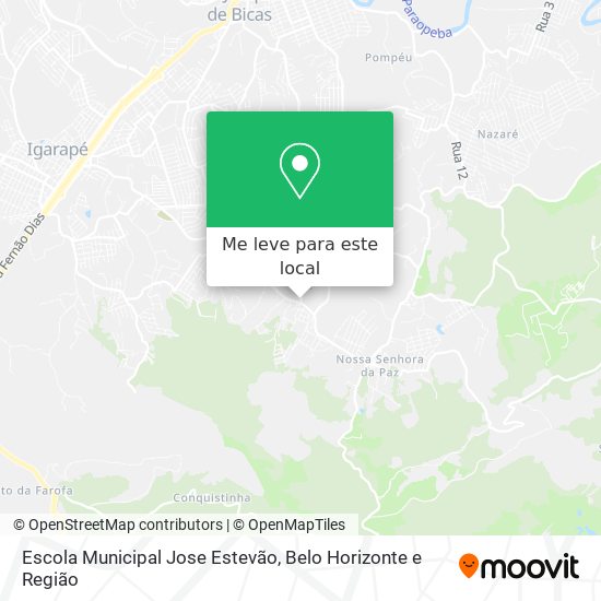 Escola Municipal Jose Estevão mapa