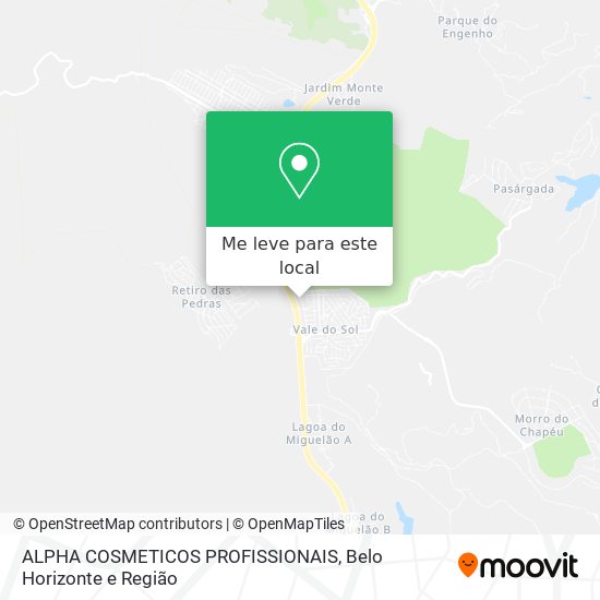 ALPHA COSMETICOS PROFISSIONAIS mapa