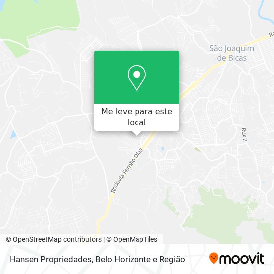 Hansen Propriedades mapa