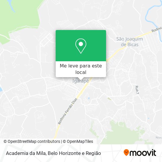 Academia da Mila mapa