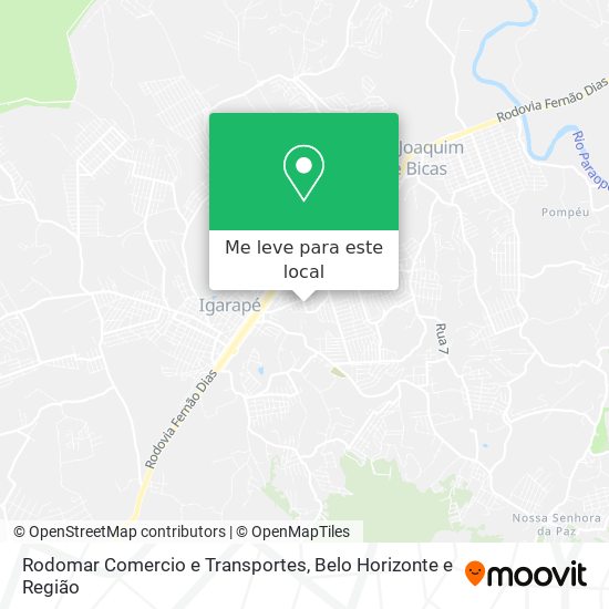 Rodomar Comercio e Transportes mapa