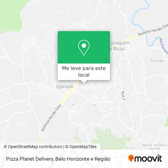 Pizza Planet Delivery mapa