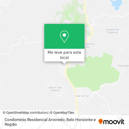 Condomínio Residencial Arvoredo mapa