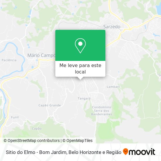 Sitio do Elmo - Bom Jardim mapa