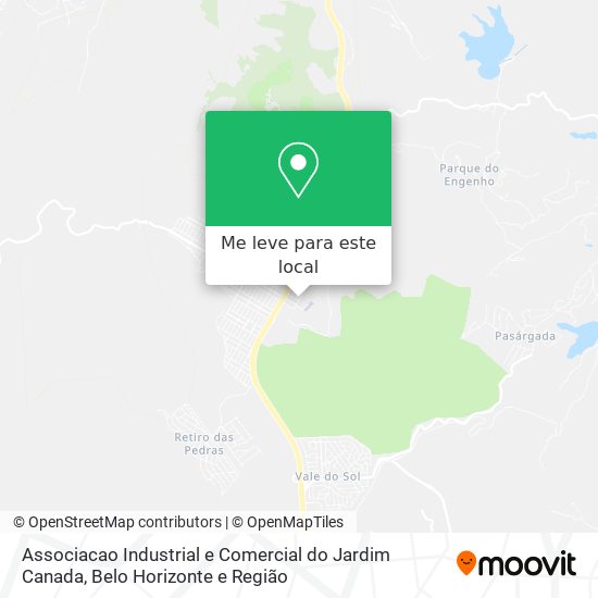 Associacao Industrial e Comercial do Jardim Canada mapa