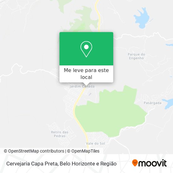 Cervejaria Capa Preta mapa