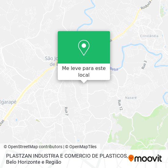PLASTZAN INDUSTRIA E COMERCIO DE PLASTICOS mapa