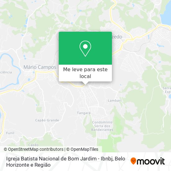 Igreja Batista Nacional de Bom Jardim - Ibnbj mapa