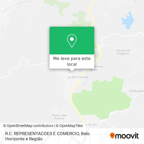 R.C. REPRESENTACOES E COMERCIO mapa