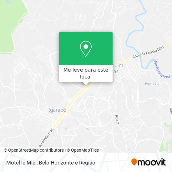 Motel le Miel mapa