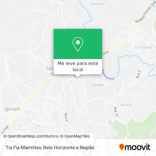 Tia Fia Marmitex mapa