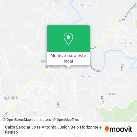 Caixa Escolar Jose Antonio Junior mapa