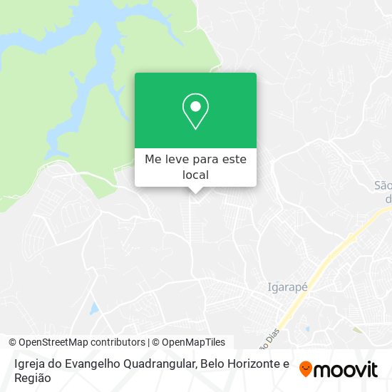 Igreja do Evangelho Quadrangular mapa