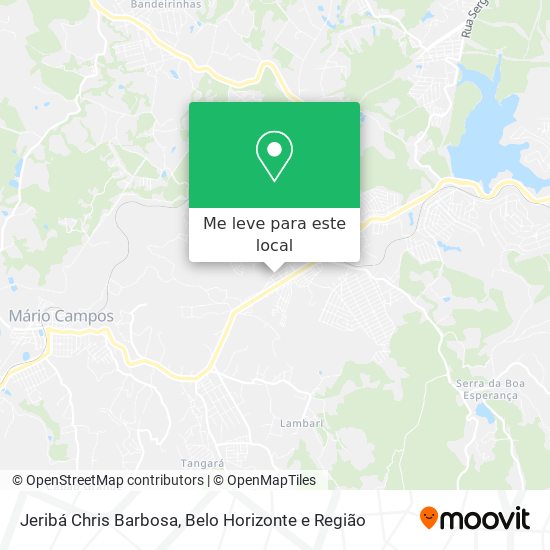 Jeribá Chris Barbosa mapa