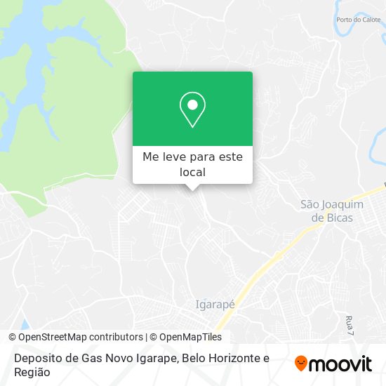 Deposito de Gas Novo Igarape mapa