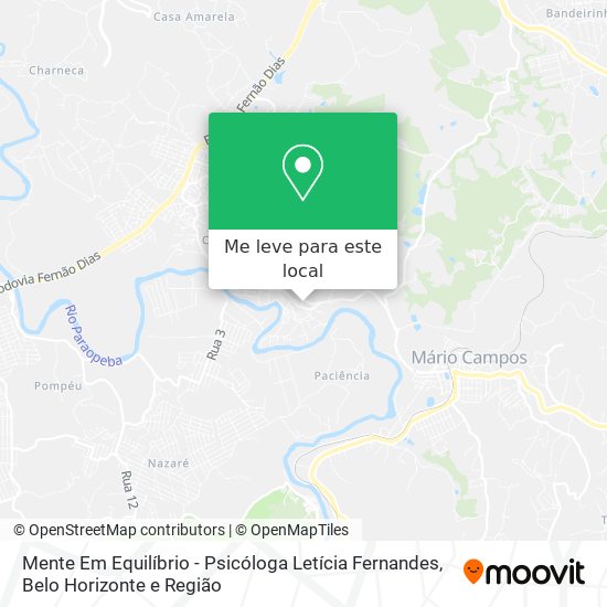 Mente Em Equilíbrio - Psicóloga Letícia Fernandes mapa