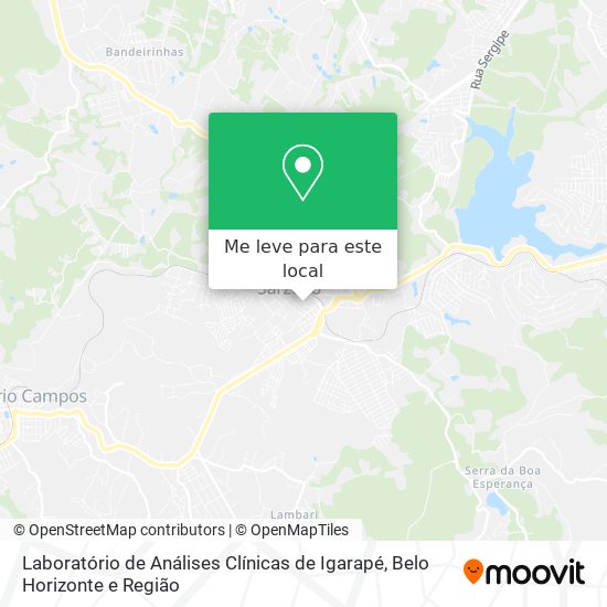 Laboratório de Análises Clínicas de Igarapé mapa