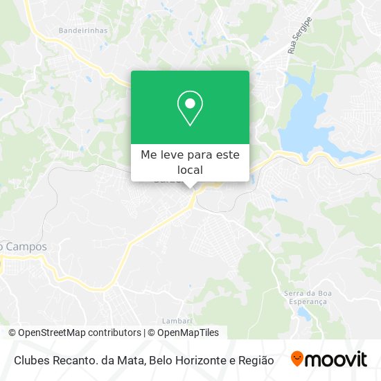 Clubes Recanto. da Mata mapa