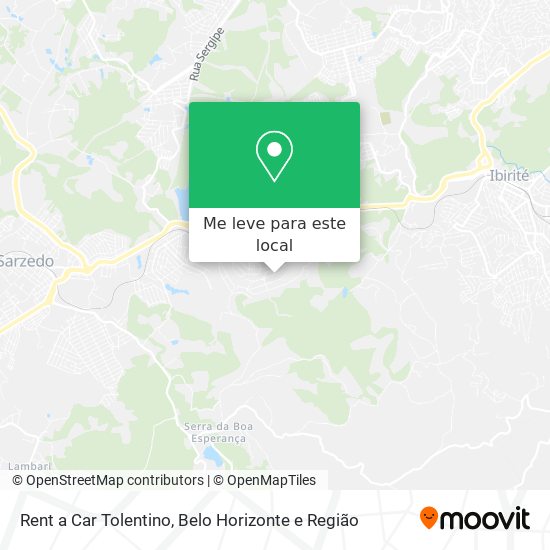 Rent a Car Tolentino mapa