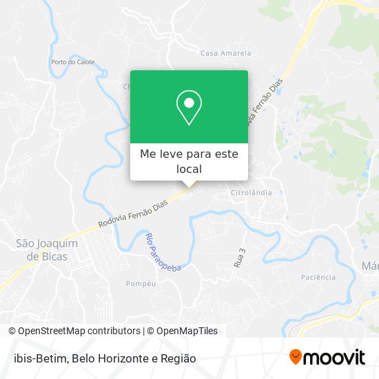 ibis-Betim mapa