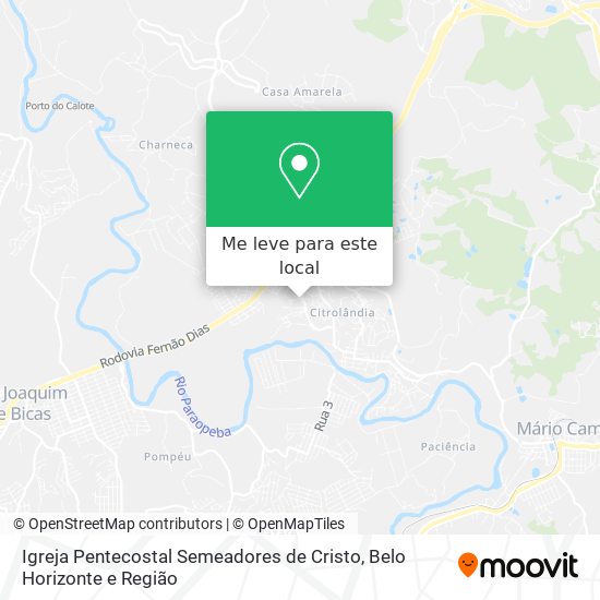 Igreja Pentecostal Semeadores de Cristo mapa