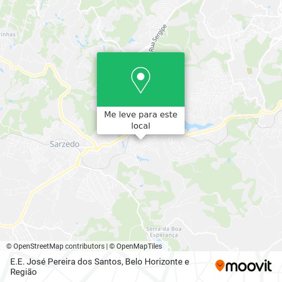 E.E. José Pereira dos Santos mapa