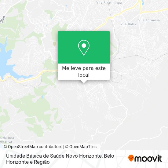 Unidade Básica de Saúde Novo Horizonte mapa