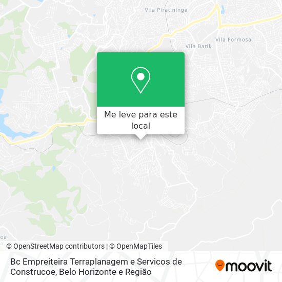 Bc Empreiteira Terraplanagem e Servicos de Construcoe mapa