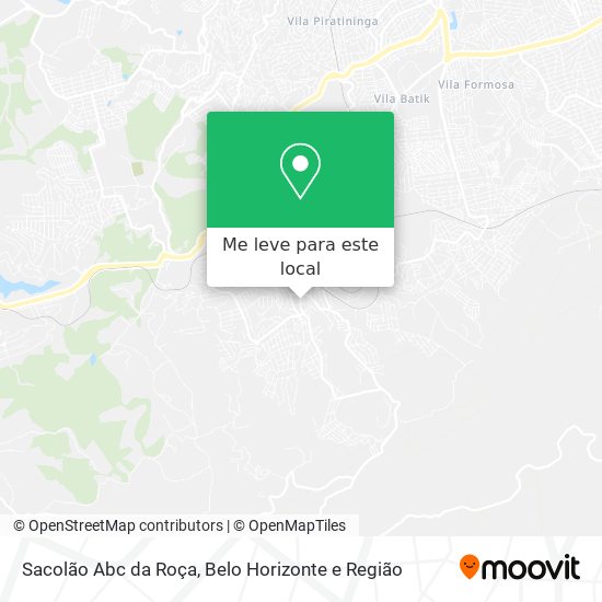 Sacolão Abc da Roça mapa