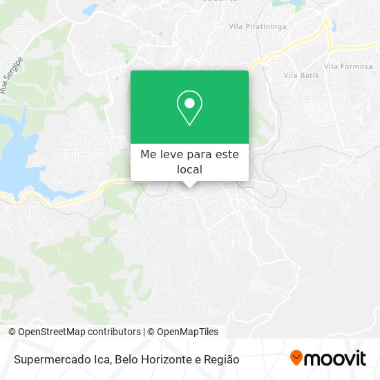 Supermercado Ica mapa
