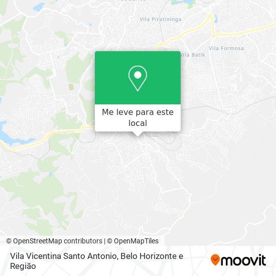 Vila Vicentina Santo Antonio mapa