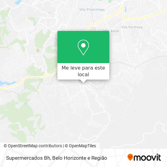 Supermercados Bh mapa