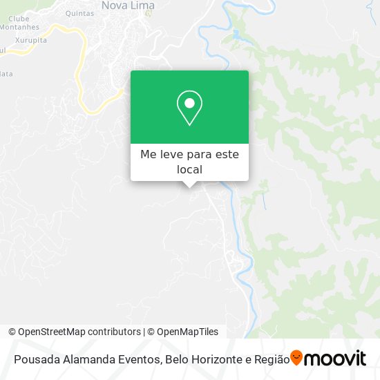 Pousada Alamanda Eventos mapa