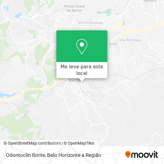 Odontoclin Ibirite mapa