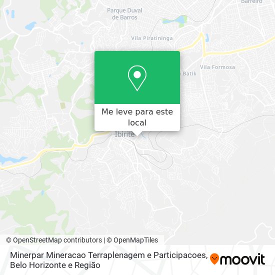 Minerpar Mineracao Terraplenagem e Participacoes mapa