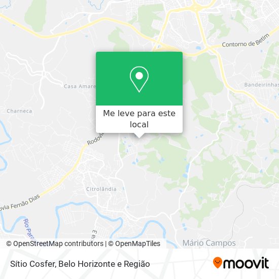 Sítio Cosfer mapa