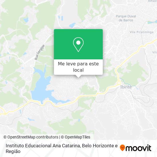 Instituto Educacional Ana Catarina mapa