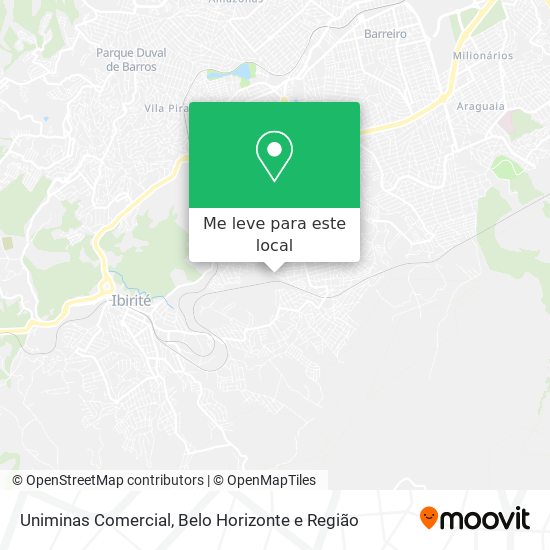 Uniminas Comercial mapa