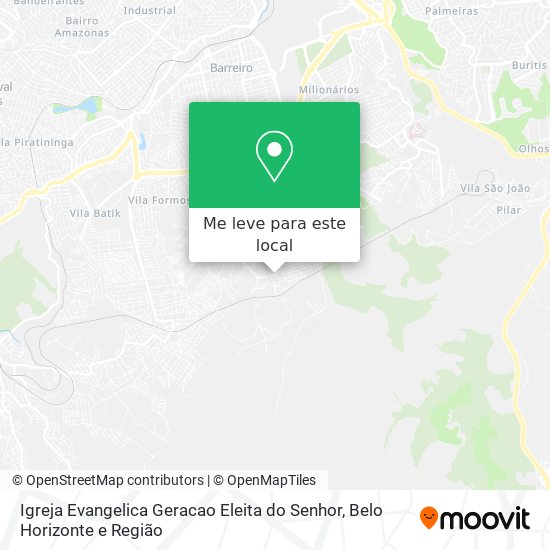 Igreja Evangelica Geracao Eleita do Senhor mapa