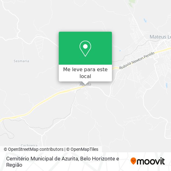 Cemitério Municipal de Azurita mapa