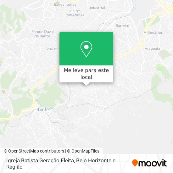Igreja Batista Geração Eleita mapa