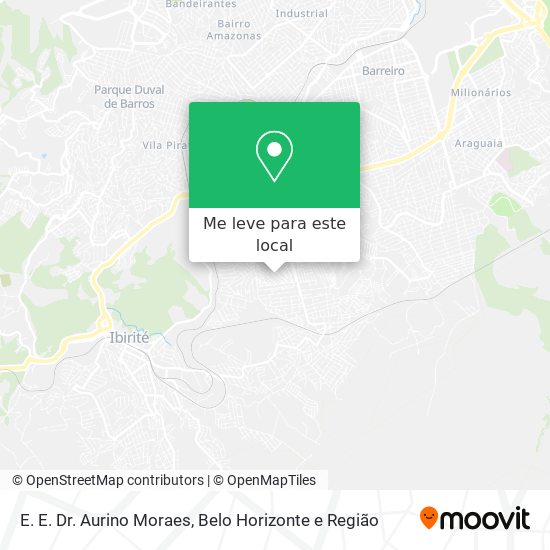 E. E. Dr. Aurino Moraes mapa